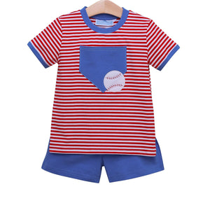 Trotter Street - Baseball Pocket Short Set