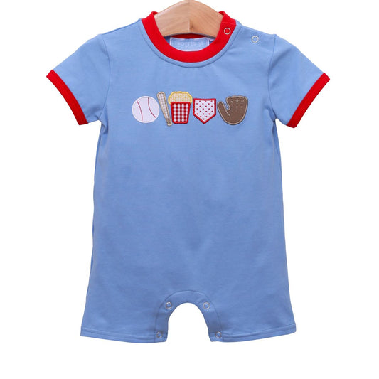 Trotter Street - Take Me Out To The Ballgame Romper
