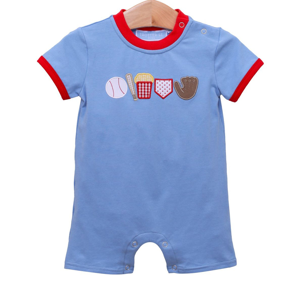 Trotter Street - Take Me Out To The Ballgame Romper