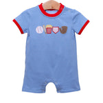 Trotter Street - Take Me Out To The Ballgame Romper