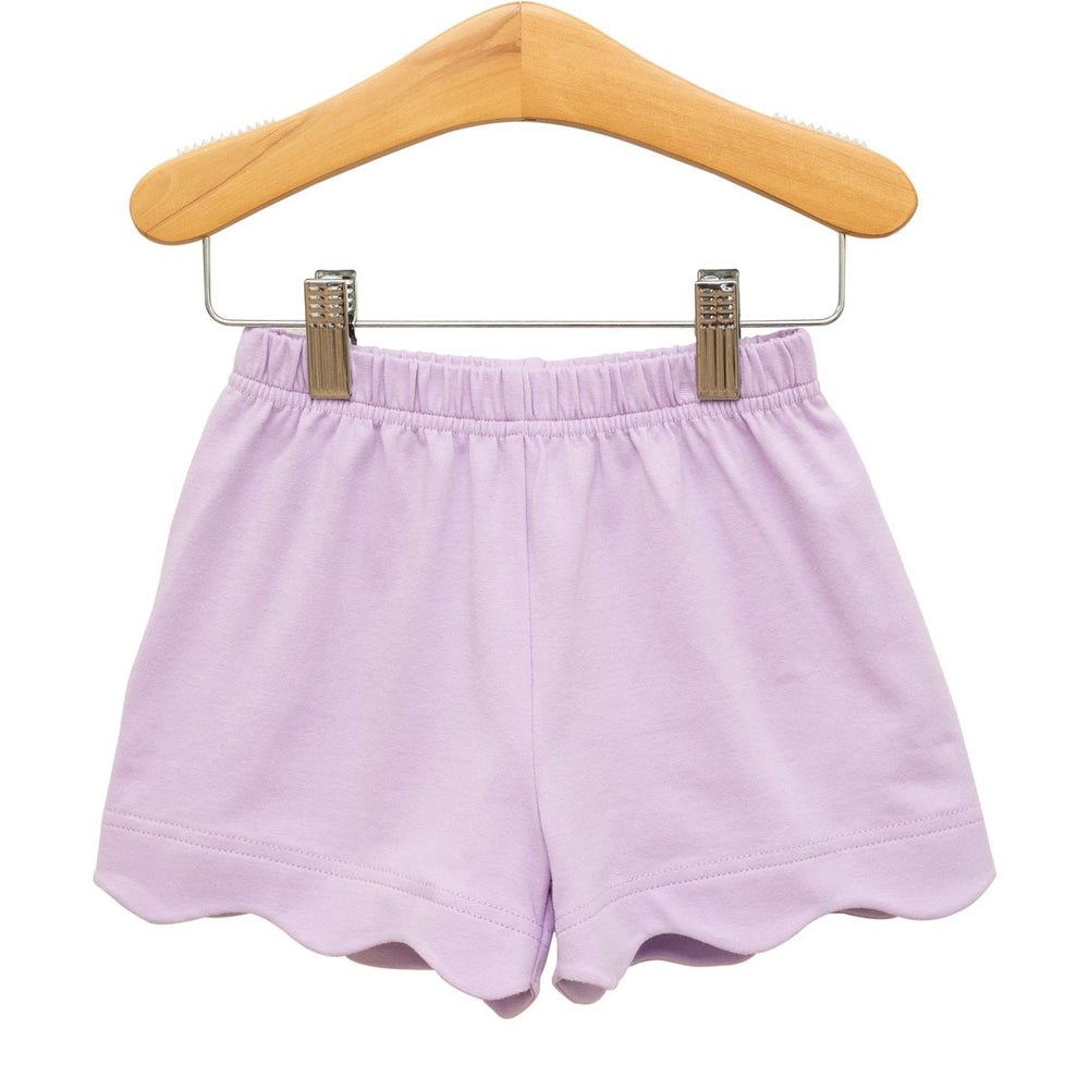 Trotter Street - Lavender Scalloped Shorts