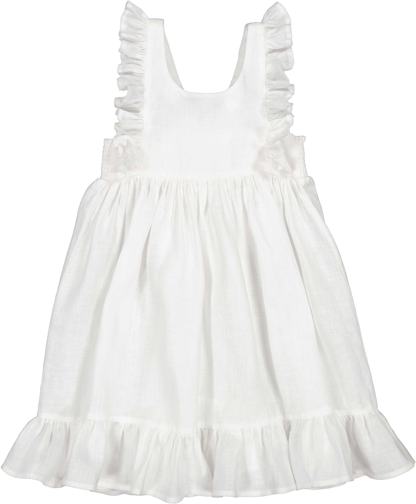 Mar Mar - White Danita Frill Dress