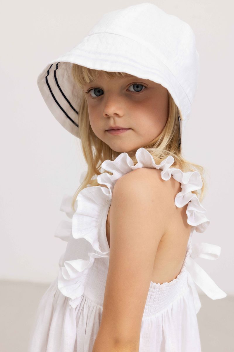 Mar Mar - White Danita Frill Dress