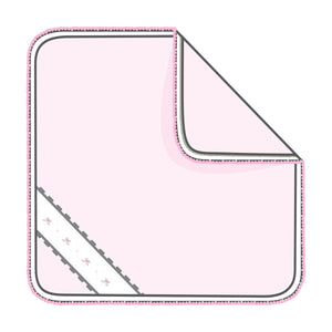 Magnolia Baby - Amelia's Classics Pink Solid Smocked Receiving Blanket