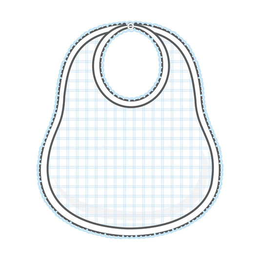 Magnolia Baby - Peek-A-Boo Wishes Light Blue Bib