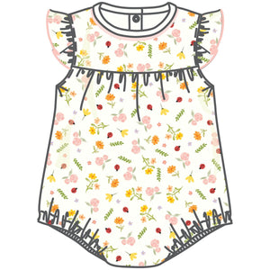 Luna + Arlo - Bugs and Blossoms Ivory Flutters Bubble