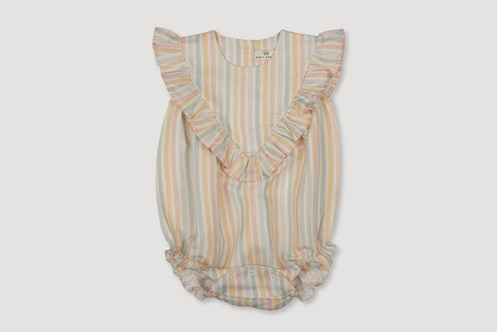 Early Sunday - Summer Stripe Lucy Baby Bubble Romper