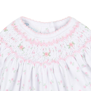 Magnolia Baby - Juliette's Classics Pink Bishop Printed S/S Gown