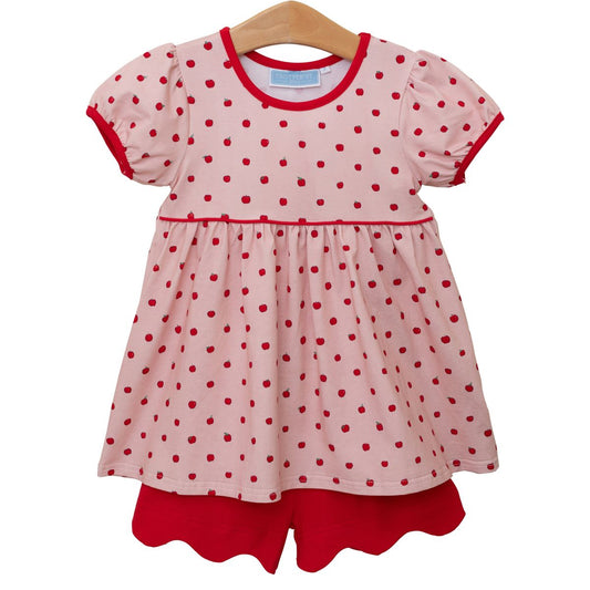 Trotter Street Kids - Apple Print Short Set