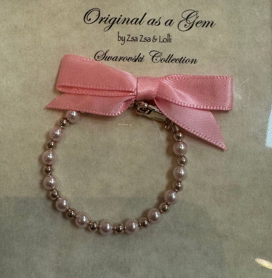 Alternating 4mm Pink Pearl & 2mm Sterling Silver Bead