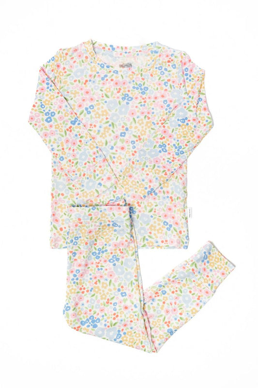Uptown Baby - Pajama Set 2 Piece - Multi-Colored Flower