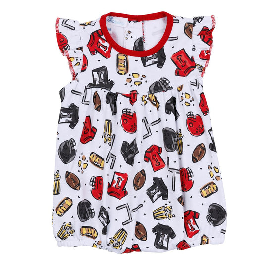 Magnolia Baby - Future Draft Picks Red Black Flutters Bubble