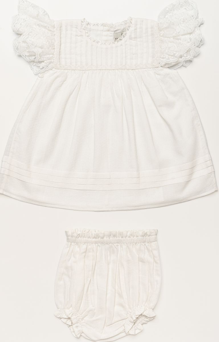 Ivory Grace Baby Dress & Bloomer