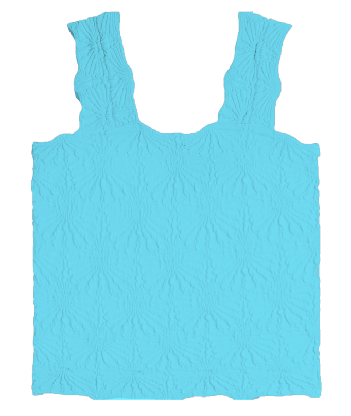 Capri Seamless Floral Textured Tank