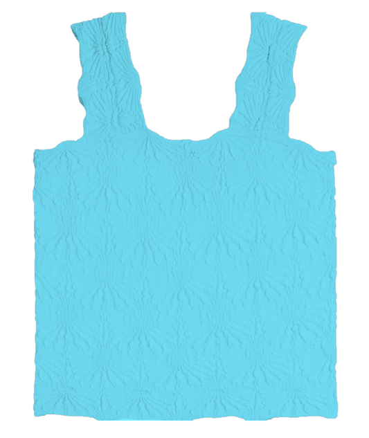 Capri Seamless Floral Textured Tank