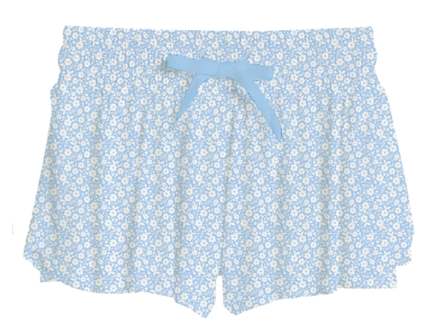 Blue Ditsy Daisy Fly Away Shorts