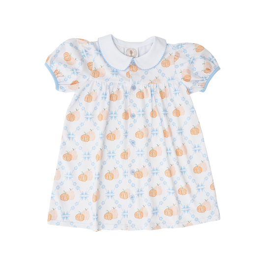 Pumpkin Row Paisley Proper Dress by Cypress Row featuring a stylish paisley pattern and classic dress silhouette.