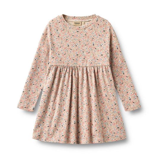 Grey Cloud Flowers L/S Emmy Jersey Dress