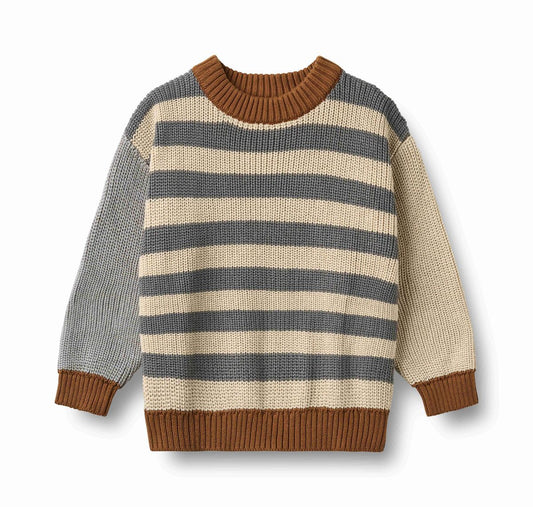 Flint Stripe L/S Rasmus Knit Jumper