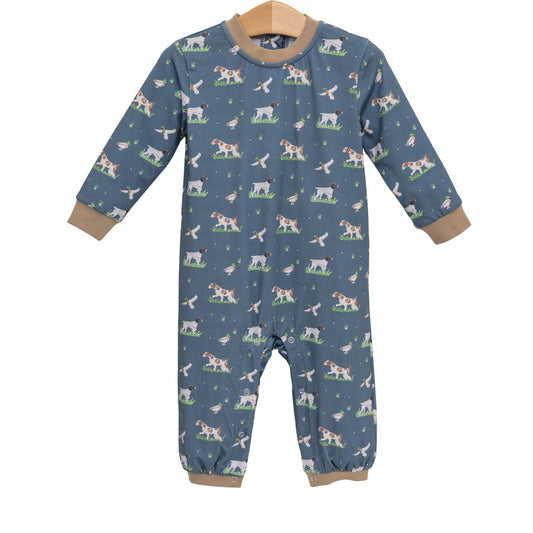 Trotter Street On The Hunt romper featuring a casual, stylish design with short sleeves and a relaxed fit, perfect for warm weather.