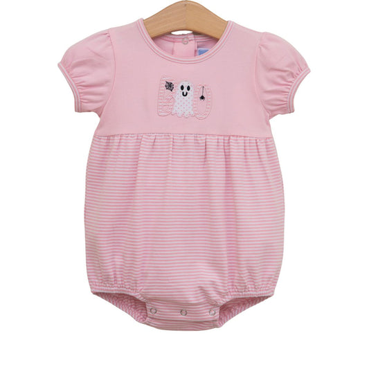 Pink Boo Bubble from Trotter Street featuring a playful pink and clear bubble design on a transparent background.
