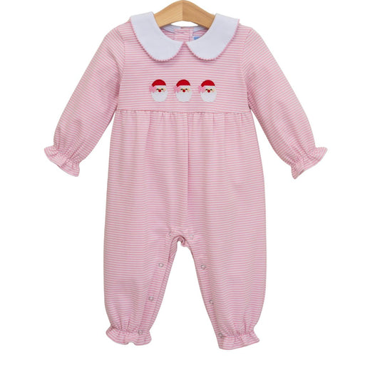 Pink Santa Trio Romper