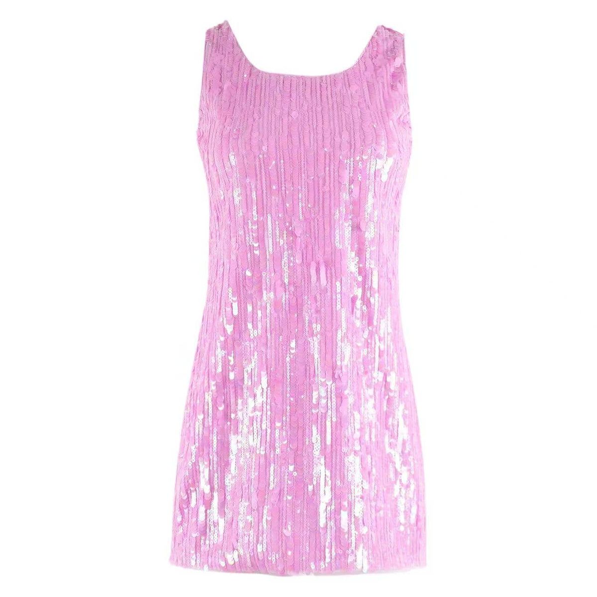 Lola and The Boys Disco Daydream Dress featuring shiny fabric and a stylish fit, perfect for dance or party occasions.