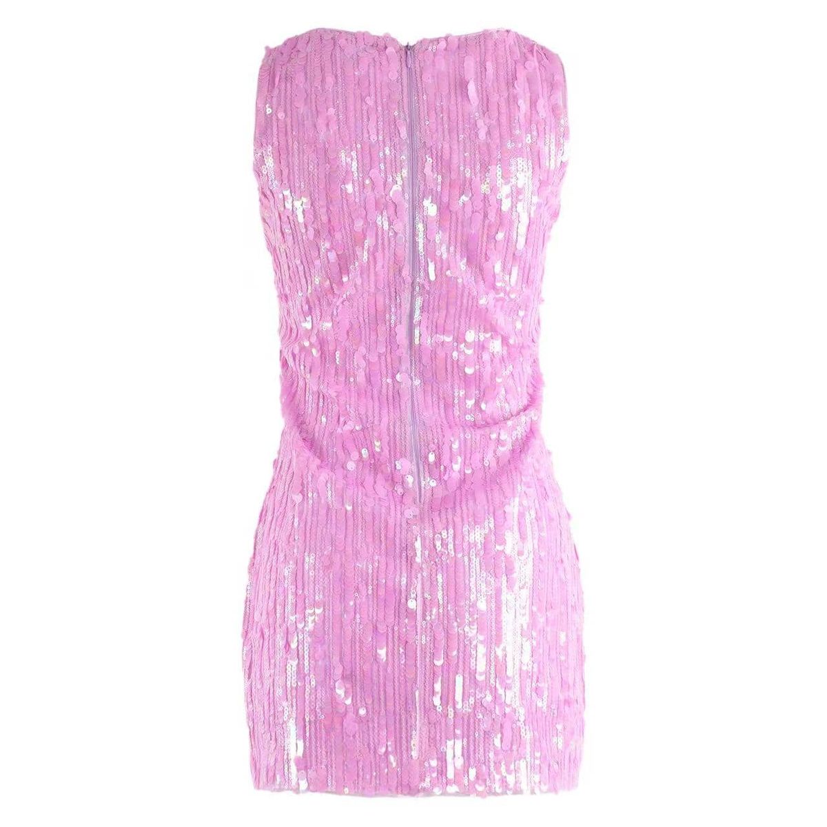 Lola and The Boys Disco Daydream Dress in vibrant colors, featuring a flowing silhouette and stylish design perfect for parties.
