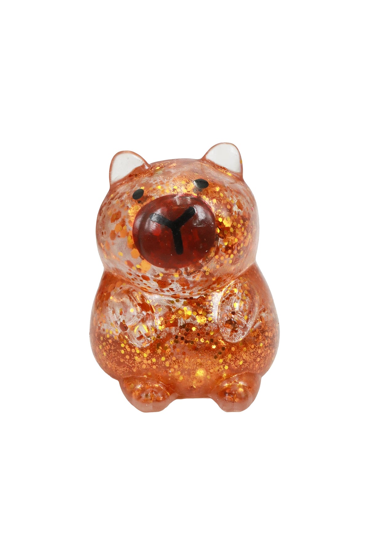 Capybara Iridescent Glittery Maltose Putty Filled Squishy