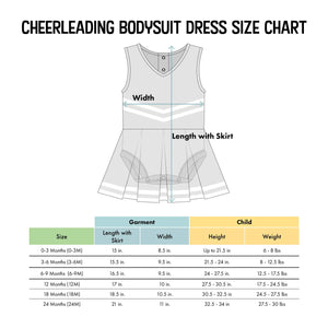 Game Day - Georgia Bulldog Cheer Bodysuit Dress