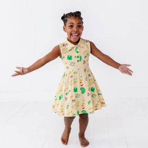 Kiki + Lulu - 2025 Masters Inspired Girls Collared Dress