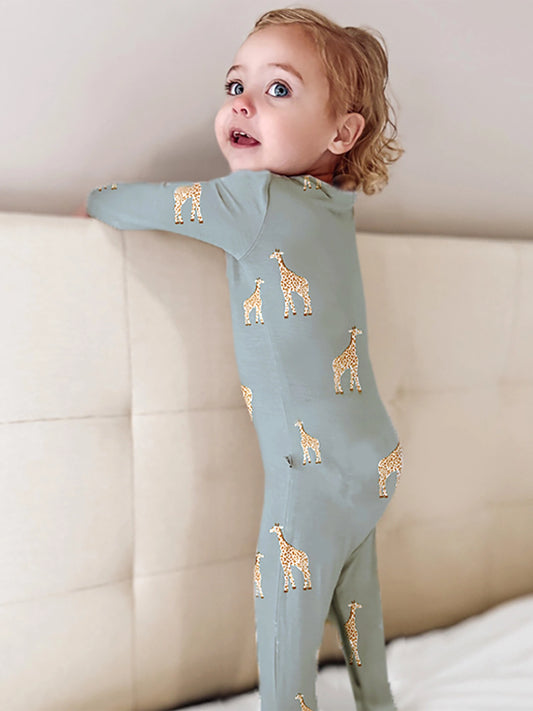 Giraffe Moss Convertible Pajama