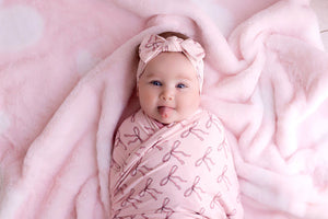 In My Jammers - Pink Bow Blanket
