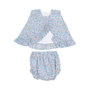 Angel Dear - Flower & Berries Ruffle Back Top & Bloomer Set