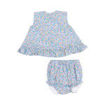 Angel Dear - Flower & Berries Ruffle Back Top & Bloomer Set