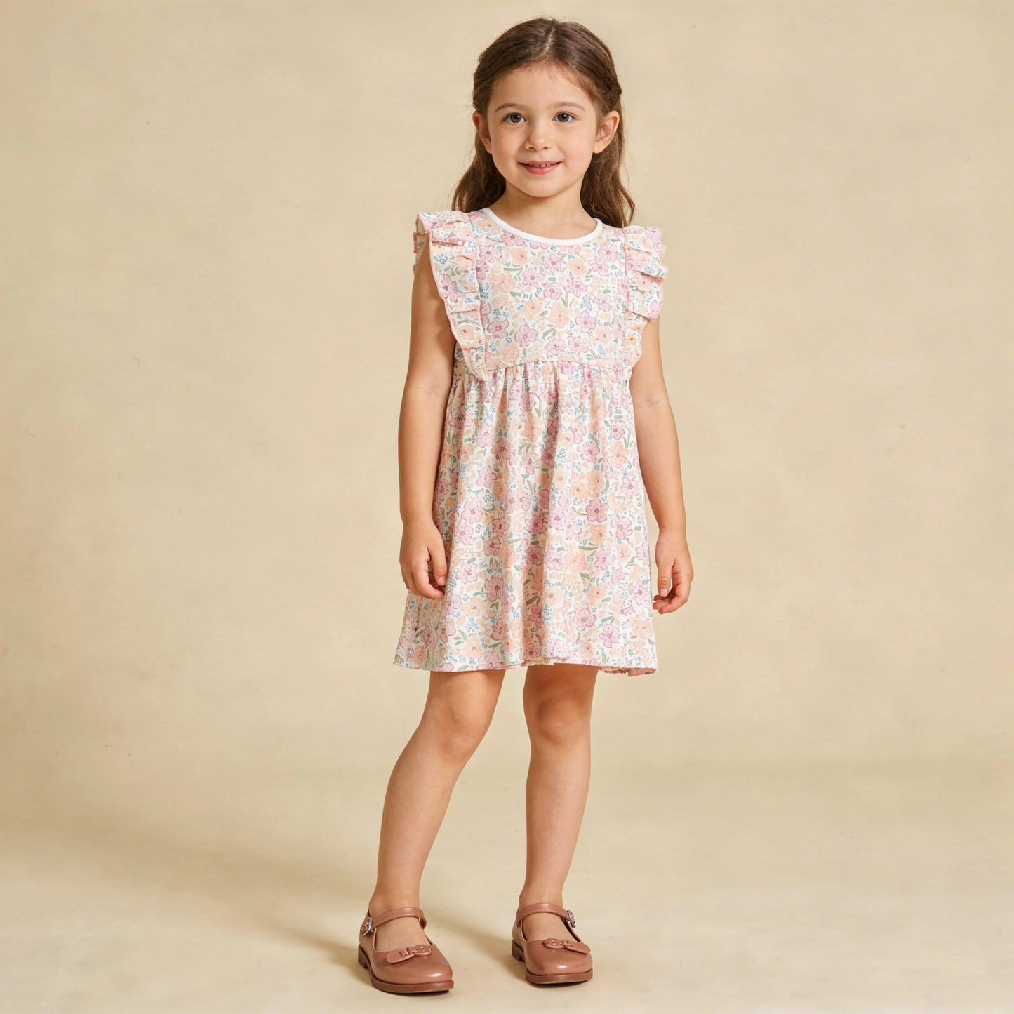 Peony Organic Flutter Dress