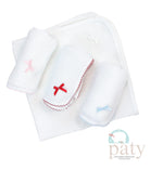 Paty -  Knit Receiving/Swaddle Blanket w/ Bow