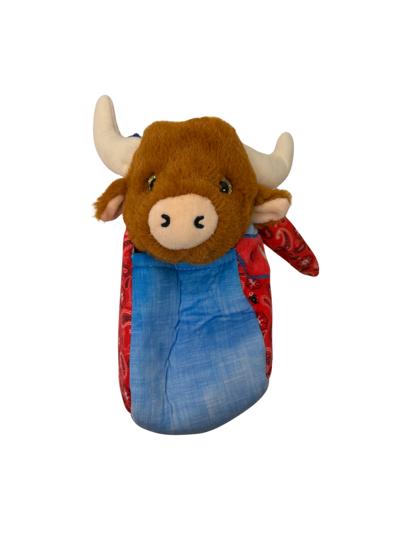 Zoologee Longhorn Bag featuring brown leather with longhorn horn embellishments and adjustable shoulder strap.