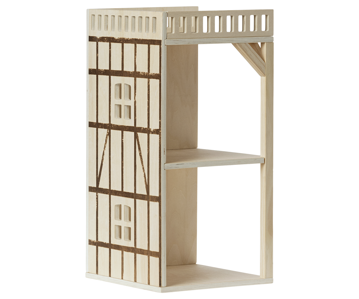 Maileg Mouse Hole Farmhouse Annex toy set with detailed miniature farmhouse and accessories, perfect for imaginative play.