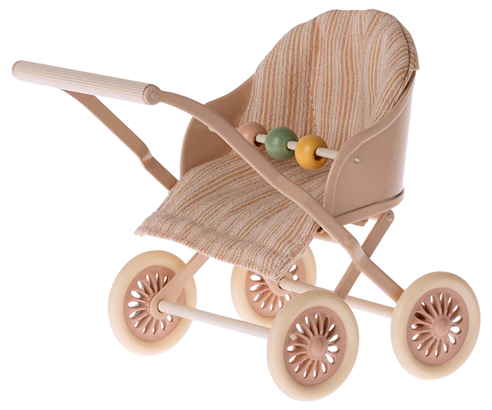 Maileg - Baby Mice Rose Stroller