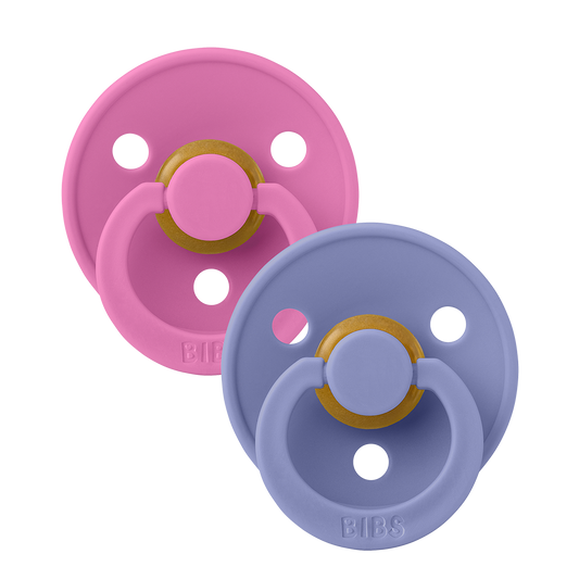 Bibs Pacifier - Colour 2 Pack - Bubblegum/Peri