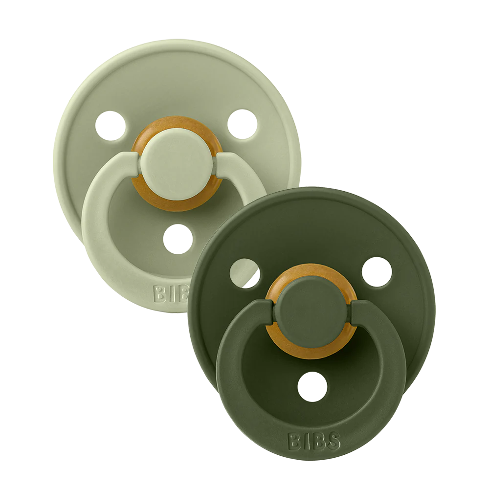 Bibs Pacifier - 2 Pack - Sage/Hunter Green