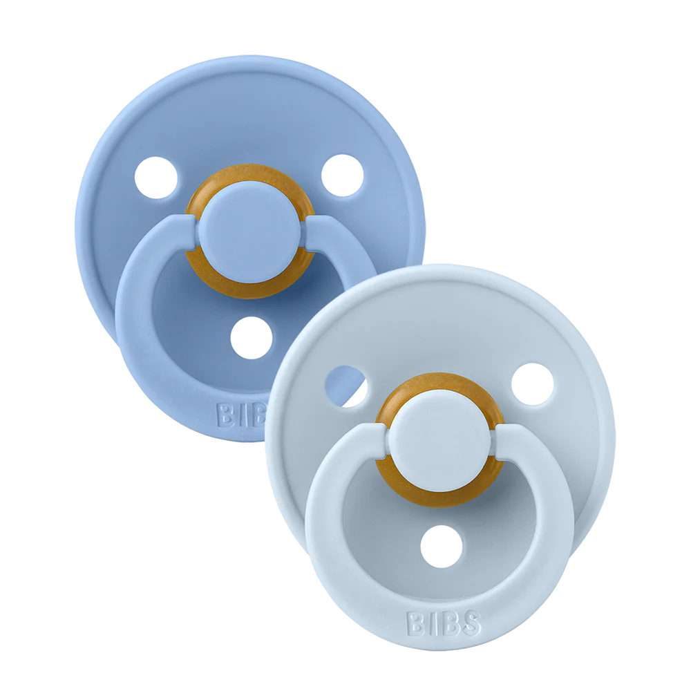 Bibs Pacifier - 2 pack - Sky Blue/Baby Blue