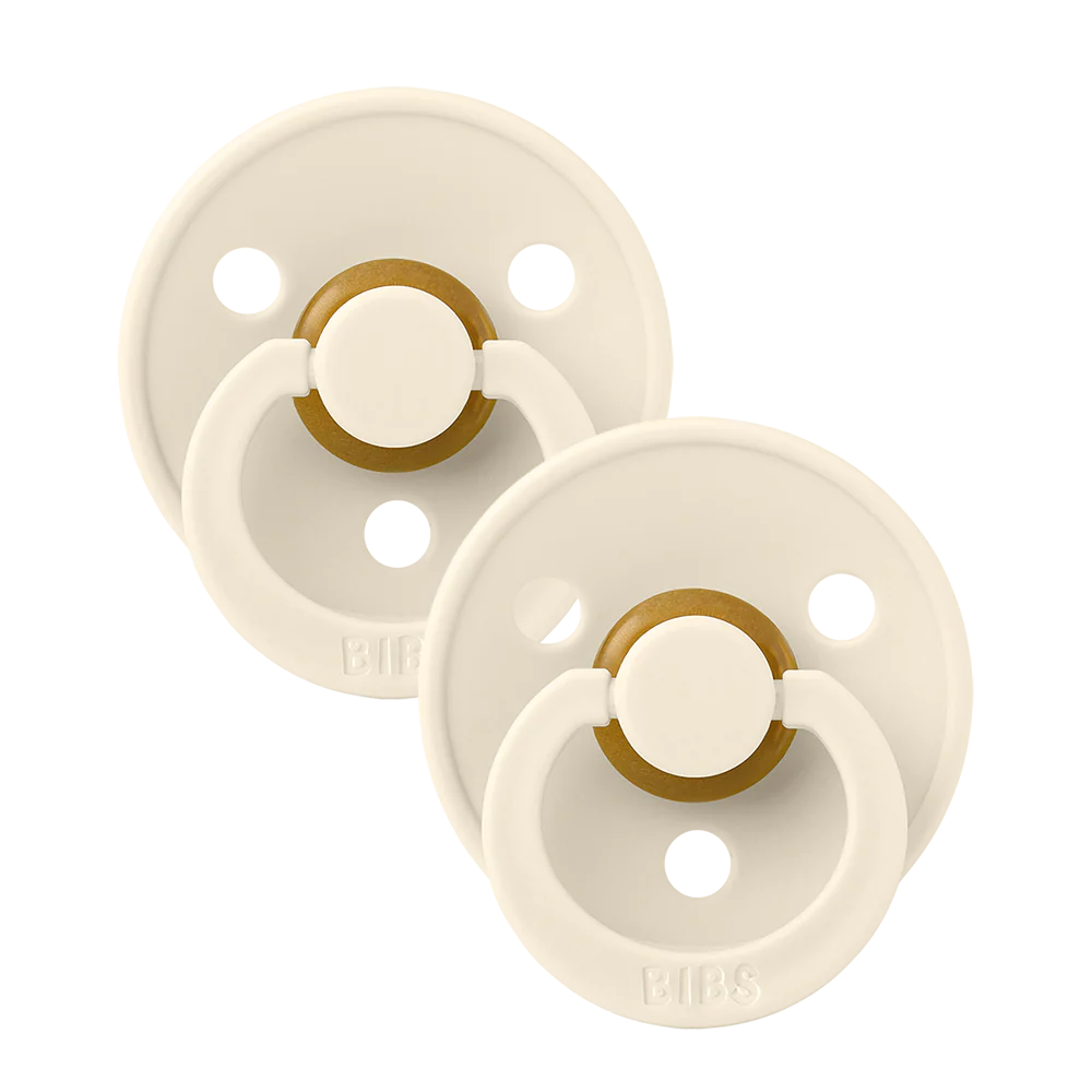 Bibs Pacifier - Colour 2 Pack - Ivory/Ivory