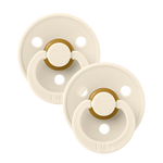 Bibs Pacifier - Colour 2 Pack - Ivory/Ivory