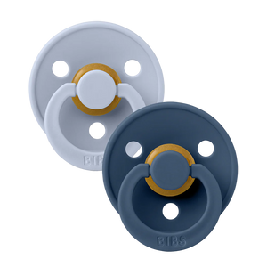Bibs Pacifier - 2 Pack - Dusty Blue/Steel Blue