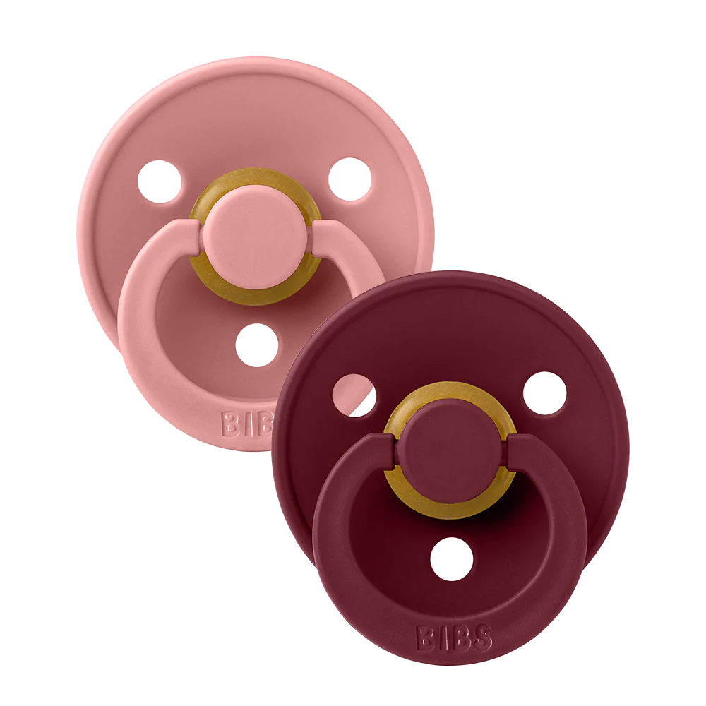 Bibs Pacifier - 2 pack - Dusty Pink/Elderberry