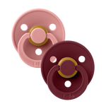 Bibs Pacifier - 2 pack - Dusty Pink/Elderberry