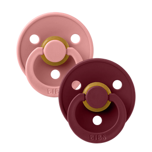 Bibs Pacifier - 2 pack - Dusty Pink/Elderberry