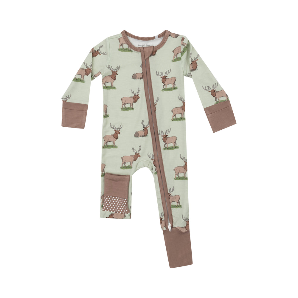 Angel Dear - Elk Zip Romper